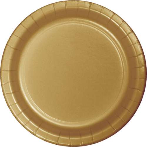 Gold Dinner Plates - Click Image to Close
